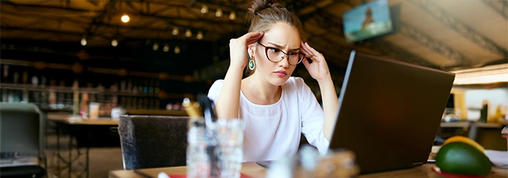 Woman With Head Pain